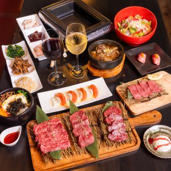 イロイロ彩コース★5500円（税込）【雲丹肉+和牛3種盛り合せ付き】