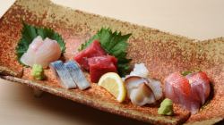 Assortment of 5 kinds of sashimi