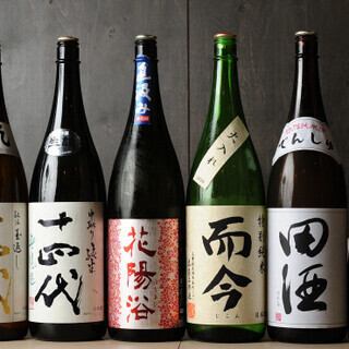 こだわりの日本酒を多数ご用意！職人が握る絶品お寿司とご一緒に