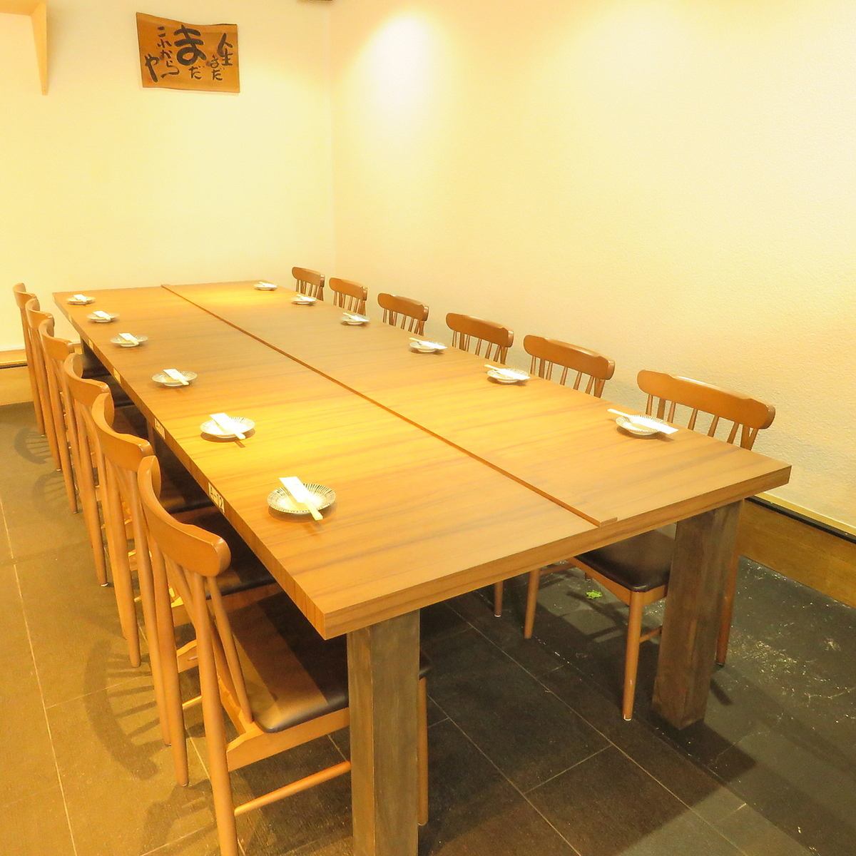 [For parties♪] We can rent a private table room for up to 40 people!