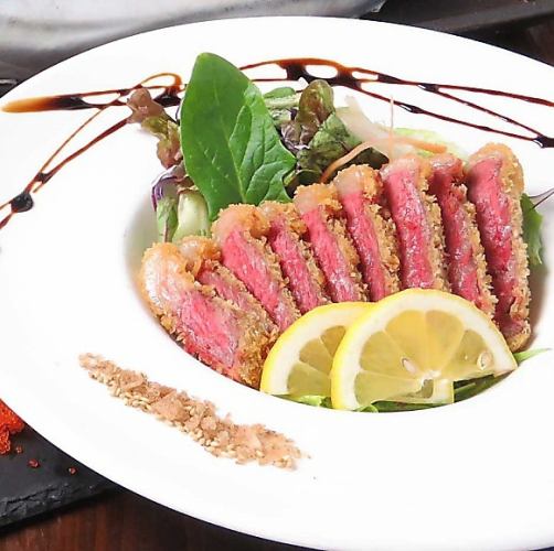 [Raien DK specialty course] 11 dishes including exquisite rare beef cutlet/4 types of sashimi, etc. 120 minutes [all you can drink] 5000 yen