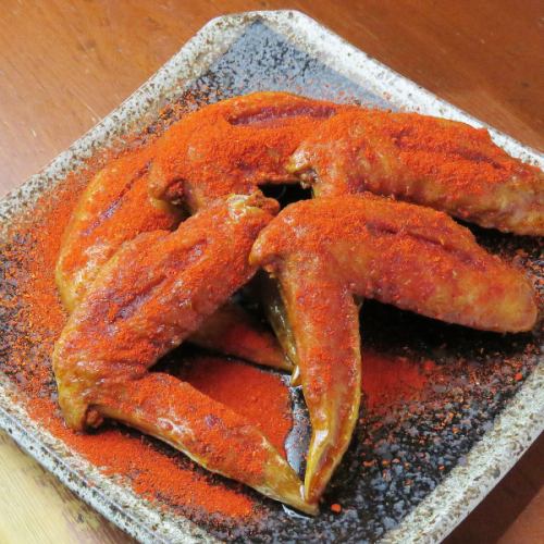 手羽先　赤　自家製旨辛だれ　5本
