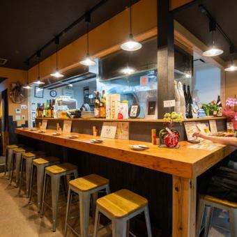 ◆居酒屋の醍醐味！臨場感あふれるカウンター席