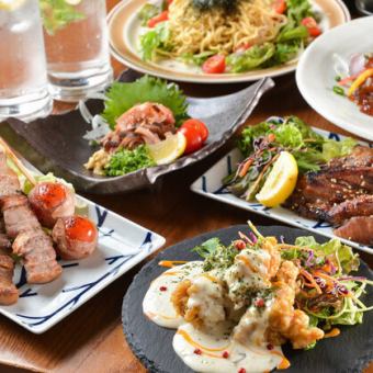 《人気メニュー勢揃い！》2時間飲み放題付◆◆武虎満喫コース◆◆全9品6000円