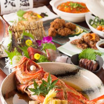 [Tachitsu Teto] 9-course course 5,100 yen (tax included) / 3-hour standard all-you-can-drink included 6,300 yen (tax included)