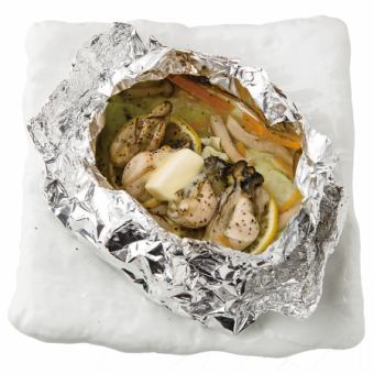 Grilled oysters with this butter foil