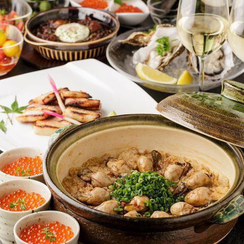 産地直送！旬の国産牡蠣が自慢！全国各地の新鮮食材をご堪能！