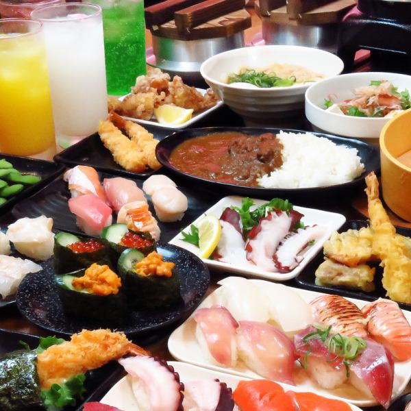 [All-you-can-eat sushi] Highly recommended for family parties, after-work meals, girls' nights, dates, and moms' nights.