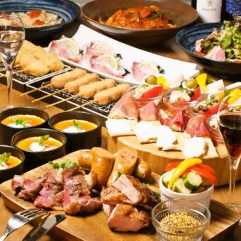 For a welcome and farewell party! ★Luxurious course recommended by the manager★ ~All-you-can-drink for 2 hours with 9 dishes~