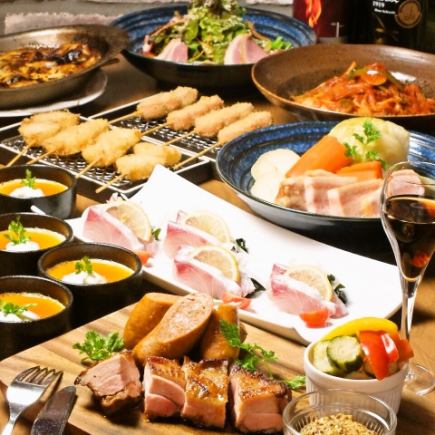 ★Reward yourself with a luxurious course★ (Yabe Bar's specialty course) ~All 9 food items only~