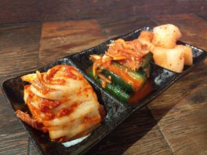 キムチの盛り合わせ