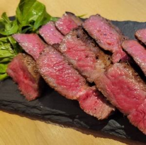 Thickly sliced top sirloin