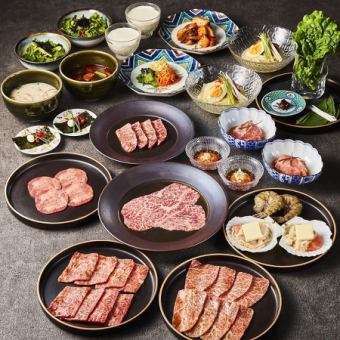 【ハレノヒコース】上質な上州和牛カルビ2種、ロース2種を贅沢に堪能できるプラン◆8800円(税込)