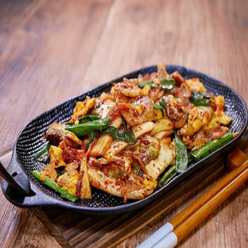 Iron plate pork kimchi