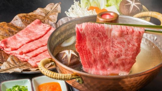 November only [Wagyu beef shabu-shabu or steamed course] with all-you-can-drink 6,000 yen (tax included)