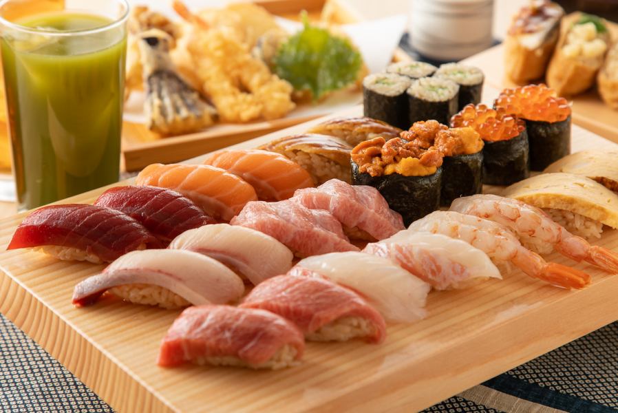 All-you-can-eat seafood dishes such as sushi and tempura using fresh fish sent directly from the fishing port ♪