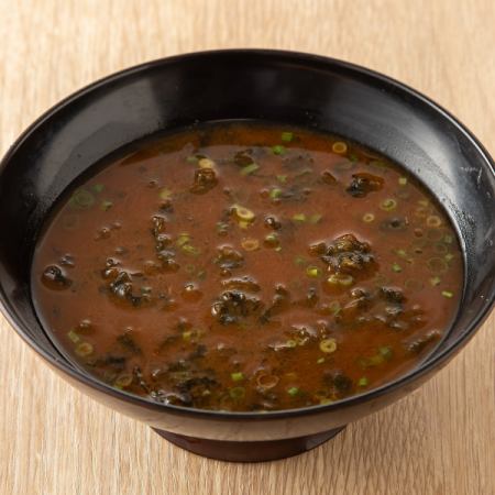 Sea lettuce soup