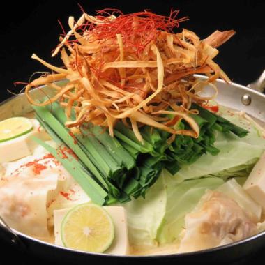 季節の宴会★本格もつ鍋が愉しめる料理8品2Ｈ飲放6000円