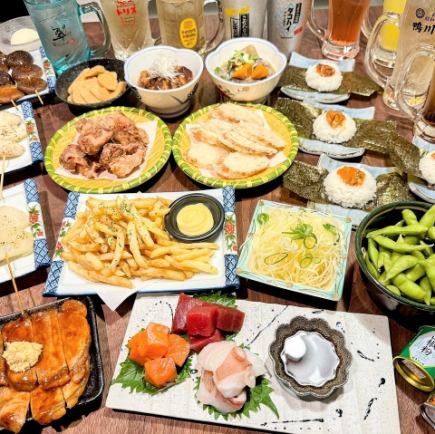 極寒の特別宴会コース～十勝～【料理１５品３,９８０円】生ビール込５０種！飲み放題付120分