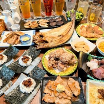 【6.7月の特別宴会コース】～鴨川～料理１７品5,000円生ビール込５０種！飲み放題付120分