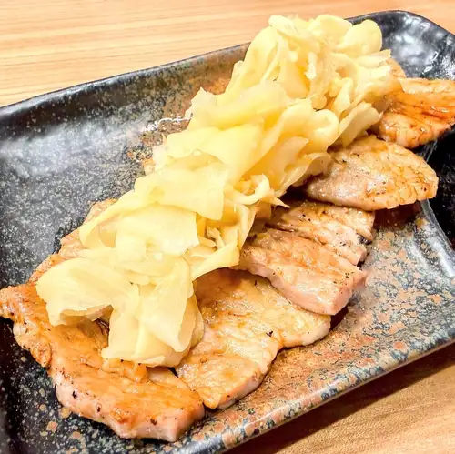 十勝産豚のガリどっさり焼き