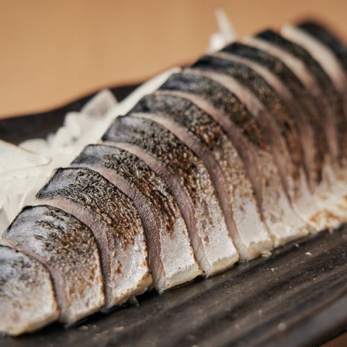 Seared and marinated mackerel from Aomori Prefecture