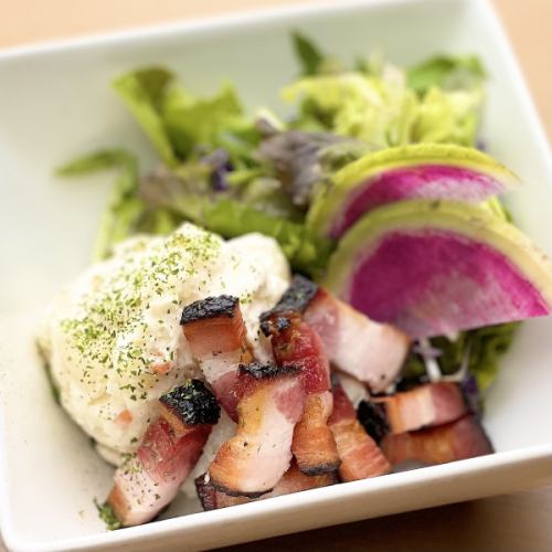 Farmer's Thick-Cut Bacon Potato Salad / Crunchy Small Jako Sesame and Pon Salad