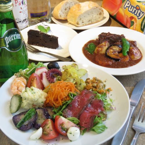 [2H all-you-can-drink] For banquets ☆ Assorted fresh vegetable deli and main course ◇ 9 items in total ◇