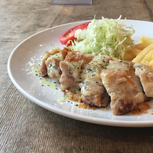 Grilled chicken with cheese