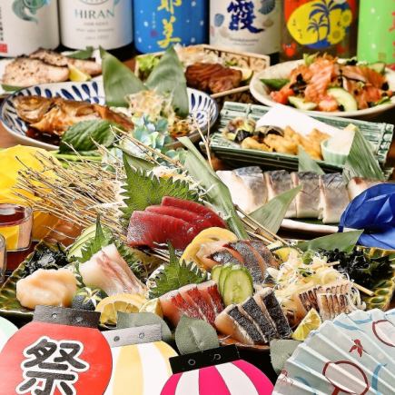 6,000 yen course with all-you-can-drink ◆ Sushi and 7 types of carefully selected sashimi from the market!