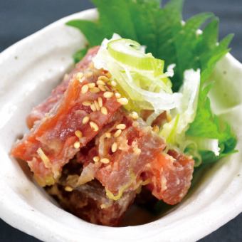 鮭魚鳥羽味噌/梅子晶/鵪鶉零食風味蛋/毛豆/海蘊醋