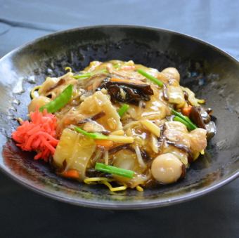 醤油五目あんかけ焼そば