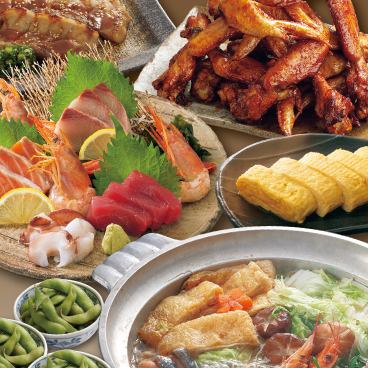 【生ビールもOK！120分飲み放題付】豪華刺身と海鮮寄せ鍋コース 5500円(税込)