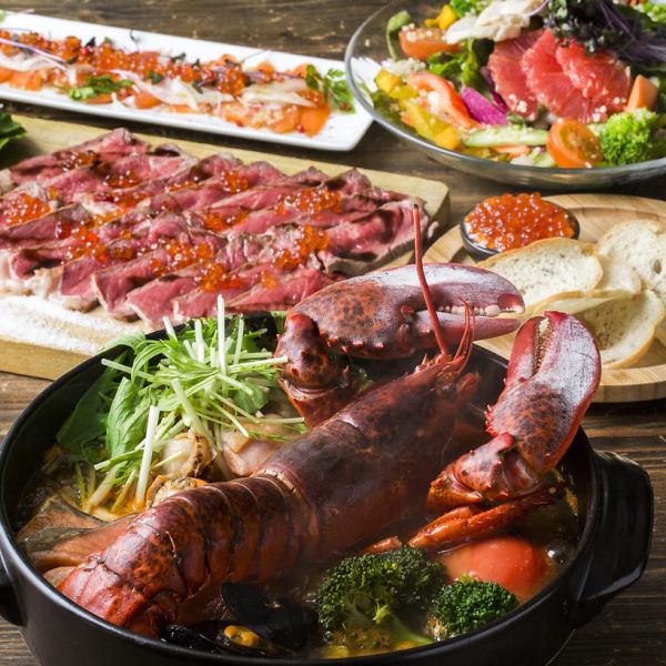 歡迎舉辦宴會 可以盡情品嚐北海道時令食材的全套宴會套餐2,500日元起。