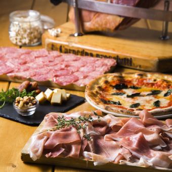 [After-party plan from 21:00 with all-you-can-drink from 3,500 yen to 3,000 yen] ★ 5 dishes in total ★ All-you-can-eat prosciutto and other dishes for +500 yen