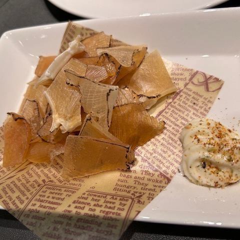 Grilled ray fin