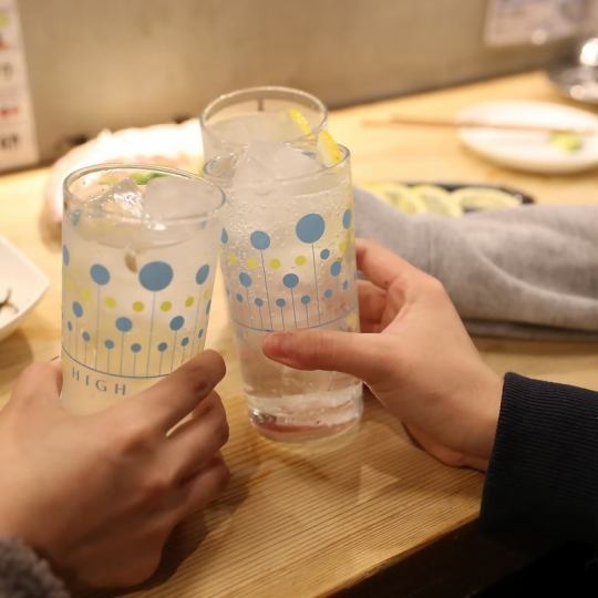 생맥주·소주 등♪120분 무제한 1680엔(부가세 포함 1848엔)