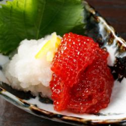 希少!!特上サーモンの醤油漬け筋子