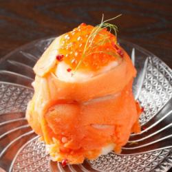 親子共演!!サーモン部のポテトサラダ