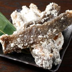 手作り♪鮭の皮せんべい