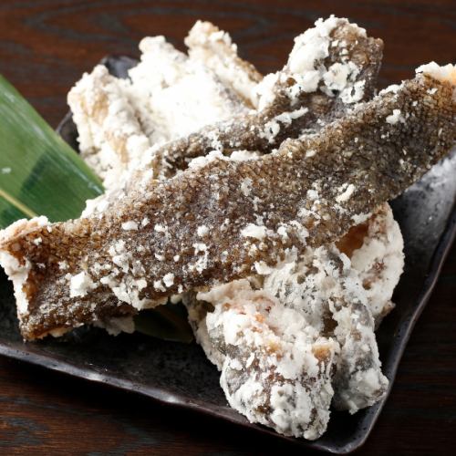 手作り♪鮭の皮せんべい