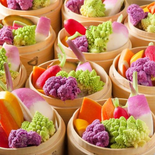 Kagetora's proud menu ★ "Steamed vegetables caught in the morning"