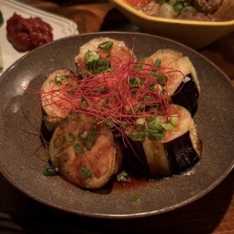 Spicy fried eggplant