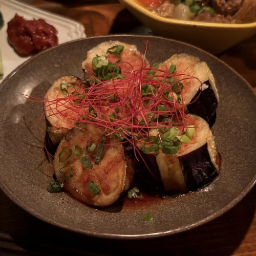 Spicy fried eggplant