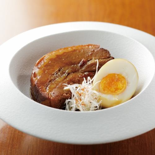 Stewed Pork Belly with Egg / Grilled Galician Chestnut Pork with Shio Koji