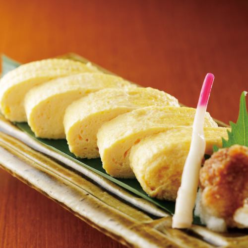 Classic! Rolled omelet with oden soup stock