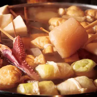 Monday to Thursday only: [All-you-can-drink included Coupon Hana Course] featuring chef's choice skewers and recommended oden!