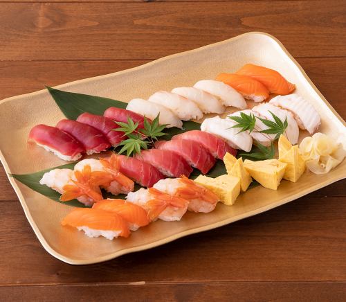 シャリには味わいまろやかな赤酢使用！本格江戸前鮨