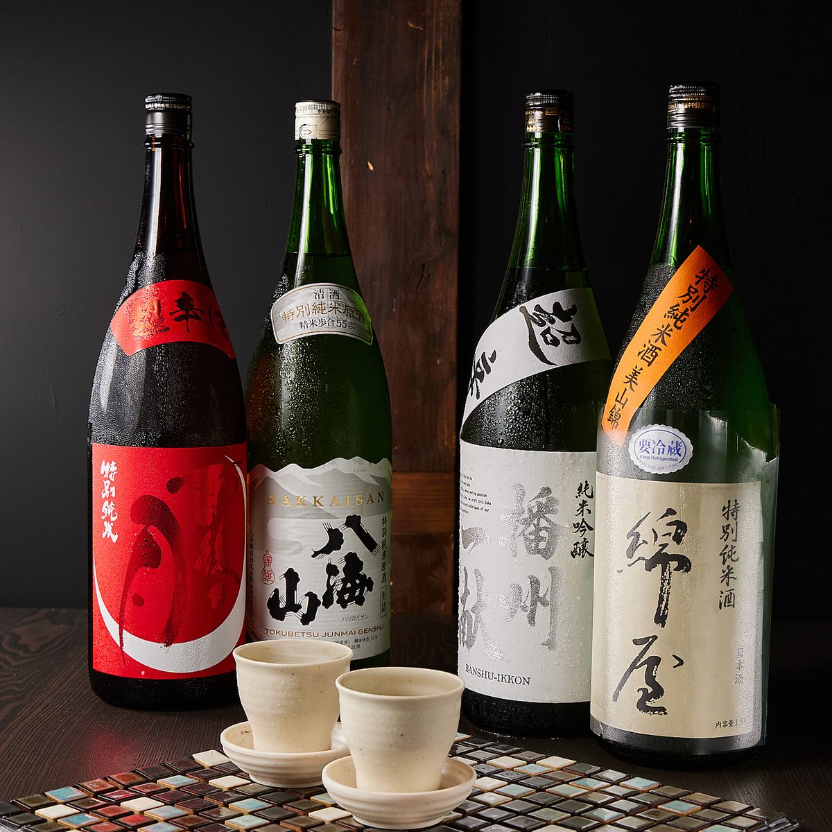 We have a wide variety of shochu and local sake that go well with shabu-shabu.