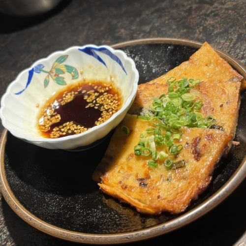 もっちりニラチヂミ